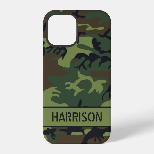 Coque iPhone 12 Pro Camouflage Monogramme (Verso)