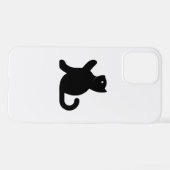 Coque iPhone 12 Pro Cat dit bonjour (Verso Horizontal)