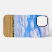 Coque iPhone 12 Pro Champs de blé récoltés (Verso Horizontal)