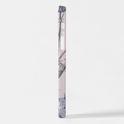 Coque iPhone 12 Pro Chardon bleu (Côté gauche)