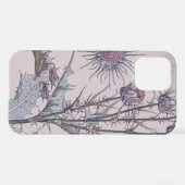 Coque iPhone 12 Pro Chardon bleu (Verso Horizontal)