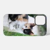 Coque iPhone 12 Pro Chat Fantôme de l'Opéra (Verso Horizontal)