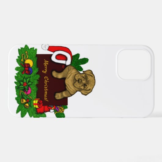 Coque iPhone 12 Pro Chiffre XMas (Verso Horizontal)