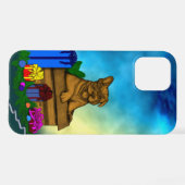 Coque iPhone 12 Pro Chiot dans une boîte, Joyeux Noël (Verso Horizontal)