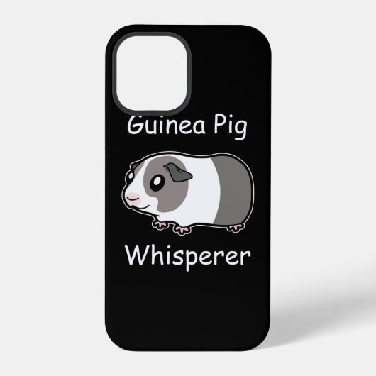Coque iPhone 12 Pro Chuchoteur de Cochon d'Inde (Verso)