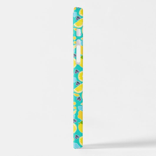 Coque iPhone 12 Pro Citron d'été moderne (Côté gauche)