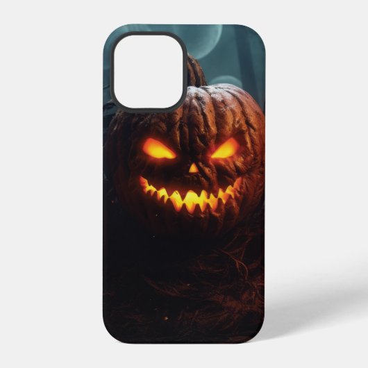 Coque iPhone 12 Pro Citrouille mal (Verso)
