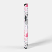 Coque iPhone 12 Pro Coeurs Et Fleurs (Côté droit)