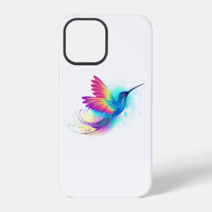 Coque iPhone 12 Pro Colibri arc-en-ciel exotique