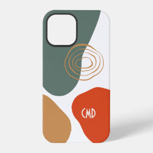 Coque iPhone 12 Pro Composition Abstraite colorée de formes organiques