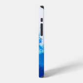 Coque iPhone 12 Pro Conception de couleur Abstraite bleue solide (Côté gauche)