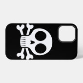 Coque iPhone 12 Pro Conception de crâne de pirate (Verso Horizontal)