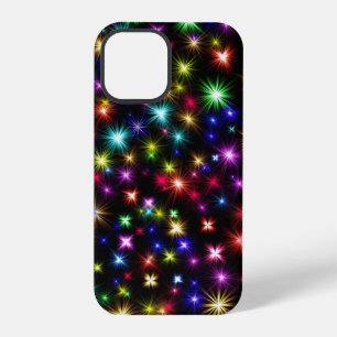 Coque iPhone 12 Pro Conception de feux d'artifice Étoiles Colorées