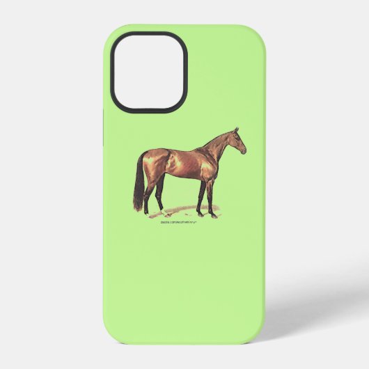Coque iPhone 12 Pro Coque-Mate de cheval Thoroughbred (Verso)