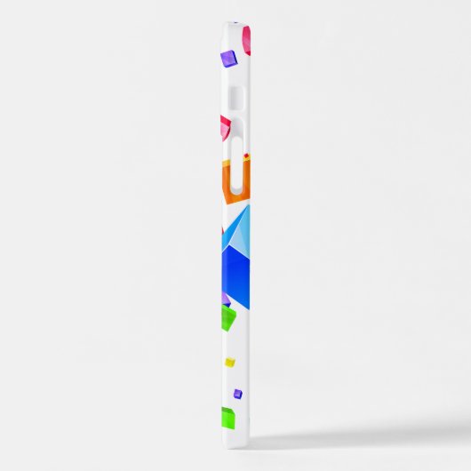 Coque iPhone 12 Pro Cubes colorés 1 (Côté gauche)