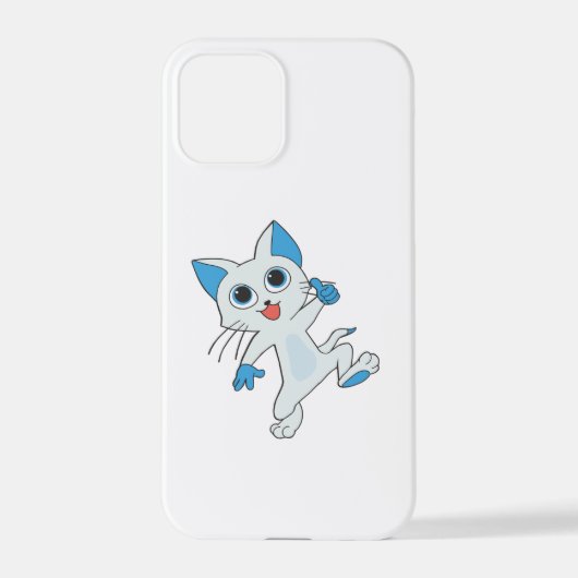 COQUE iPhone 12 PRO CUT JUMPING LÉGER CYAN CUISINE AUX YEUX BLEUS, ORE (Verso)