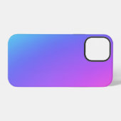 Coque iPhone 12 Pro Dégradé Rose, Violet, Bleu (Verso Horizontal)