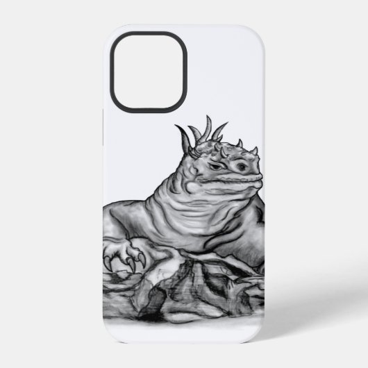 Coque iPhone 12 Pro Dragon sur la Roche (Verso)