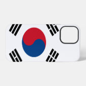 Coque iPhone 12 Pro Drapeau de la Corée du Sud (Verso Horizontal)