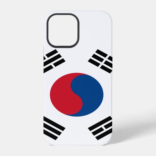 Coque iPhone 12 Pro Drapeau de la Corée du Sud (Verso)
