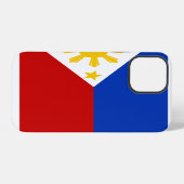 Coque iPhone 12 Pro Drapeau des Philippines (Verso Horizontal)