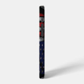 Coque iPhone 12 Pro Drapeau Grunge U.S.A (Côté gauche)