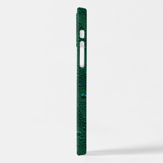 Coque iPhone 12 Pro Eau sur métal vert (Côté gauche)