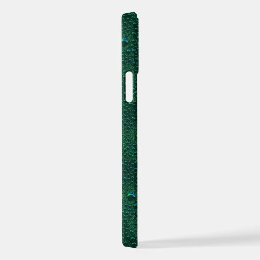 Coque iPhone 12 Pro Eau sur métal vert (Côté droit)