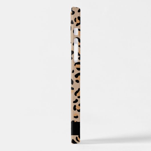 Coque iPhone 12 Pro Empreinte de léopard, Spots, Leopard Brown, Votre  (Côté gauche)