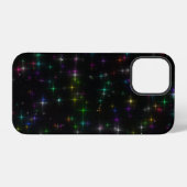 Coque iPhone 12 Pro Étoiles multicolores scintillantes (Verso Horizontal)