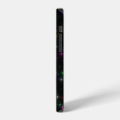 Coque iPhone 12 Pro Étoiles multicolores scintillantes (Côté gauche)