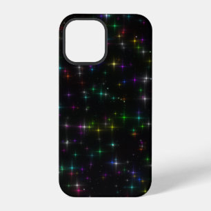 Coque iPhone 12 Pro Étoiles multicolores scintillantes