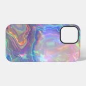 Coque iPhone 12 Pro Étui de téléphone à monogramme en opale (Verso Horizontal)