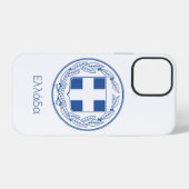 Coque iPhone 12 Pro étui Greece emblem Case-Mate pour iPhone (Verso Horizontal)