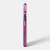 Coque iPhone 12 Pro Étui Monogramme Pink Glitter Drips Case-Mate pour (Côté gauche)
