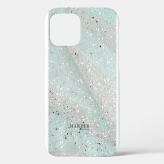 Coque iPhone 12 Pro Étui personnalisé avec nom pailleté Case-Mate pour