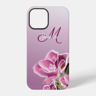 Coque iPhone 12 Pro Étui pour iPhone 12 - Freesia en monogramme et aqu
