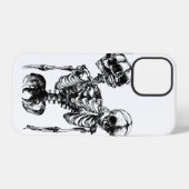 Coque iPhone 12 Pro Étui pour iPhone squelette Dark Aesthetic (Verso Horizontal)