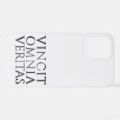 Coque iPhone 12 Pro Étui pour iPhone VINCIT OMNIA VERITAS (Verso Horizontal)