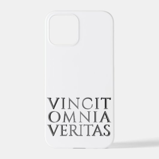 Coque iPhone 12 Pro Étui pour iPhone VINCIT OMNIA VERITAS (Verso)
