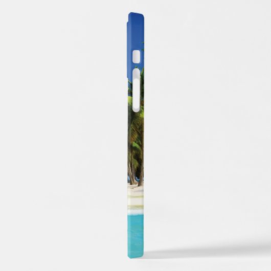 Coque iPhone 12 Pro Exotic beach throw pillow (Côté gauche)