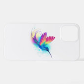 Coque iPhone 12 Pro Exotic Rainbow Hummingbird (Verso Horizontal)