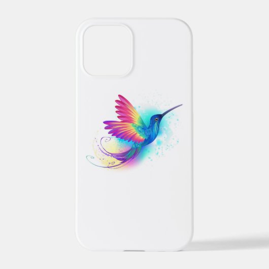 Coque iPhone 12 Pro Exotic Rainbow Hummingbird (Verso)