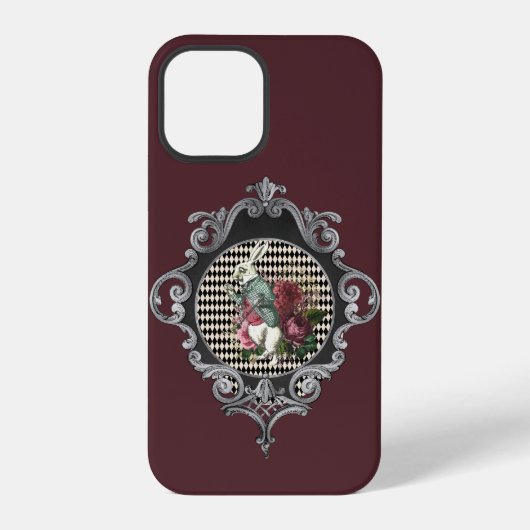 Coque iPhone 12 Pro Fancy Frame White Rabbit Collage (Verso)