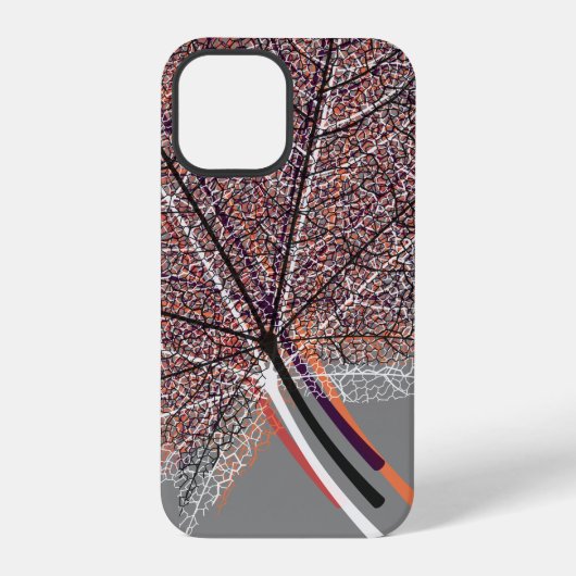 Coque iPhone 12 Pro Feuille d'hiver #3 (Verso)