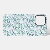 Coque iPhone 12 Pro Feuilles et branches transparentes (Verso Horizontal)