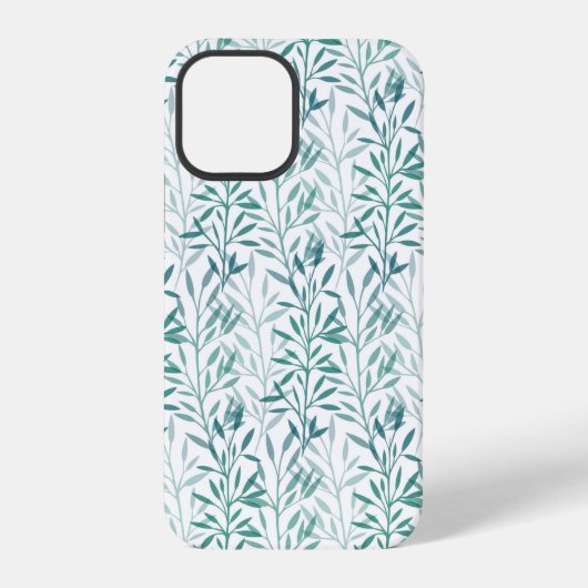 Coque iPhone 12 Pro Feuilles et branches transparentes (Verso)
