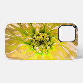 Coque iPhone 12 Pro Fleur de Dahlia Jaune (Verso Horizontal)