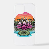 Coque iPhone 12 Pro Fleur Lotus (Verso)