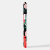 Coque iPhone 12 Pro Fleur rouge aquarelle (Côté droit)